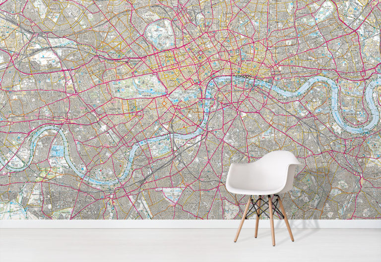 Custom Explorer Map Wallpaper OS Classic Bespoke Map Murals