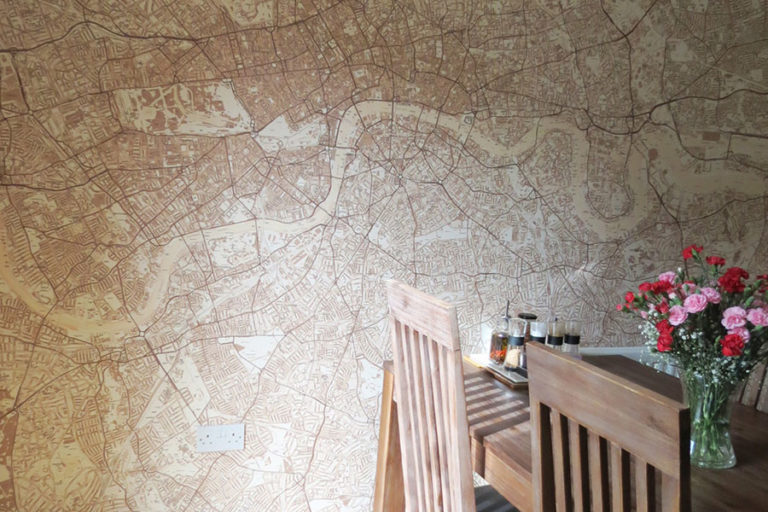 Custom Map Wallpaper Bespoke Map Wall Murals Wallpapered