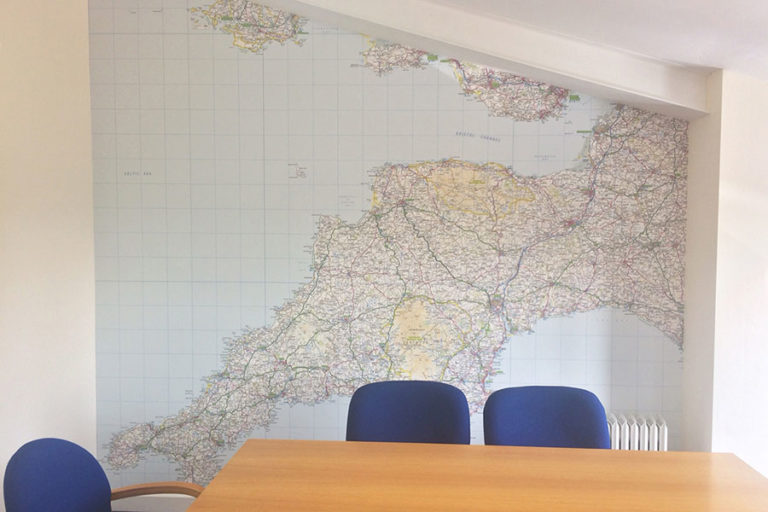Custom Map Wallpaper Bespoke Map Wall Murals Wallpapered